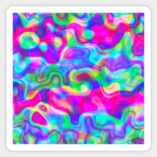 Holographic Waves Sticker